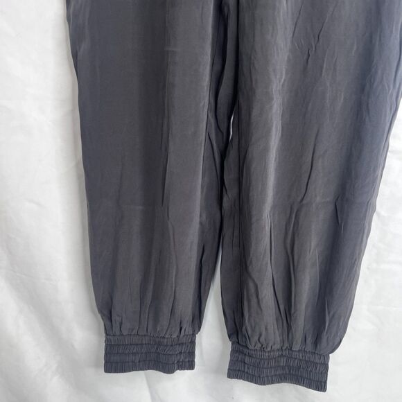 RLX Ralph Lauren Silk Drawstring Waist Jogger Pant Gray Casual Boho Size Large - Picture 7 of 13